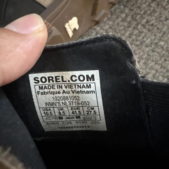 Sorel Emelie Chelsea Womens Size 10.5 Pull Boots Brown Leather Waterproof Shoes - Picture 8 of 8